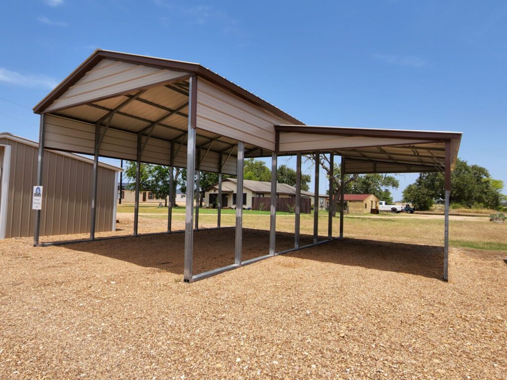 RV Port and Metal Carport for sale in Troy, Texas.
