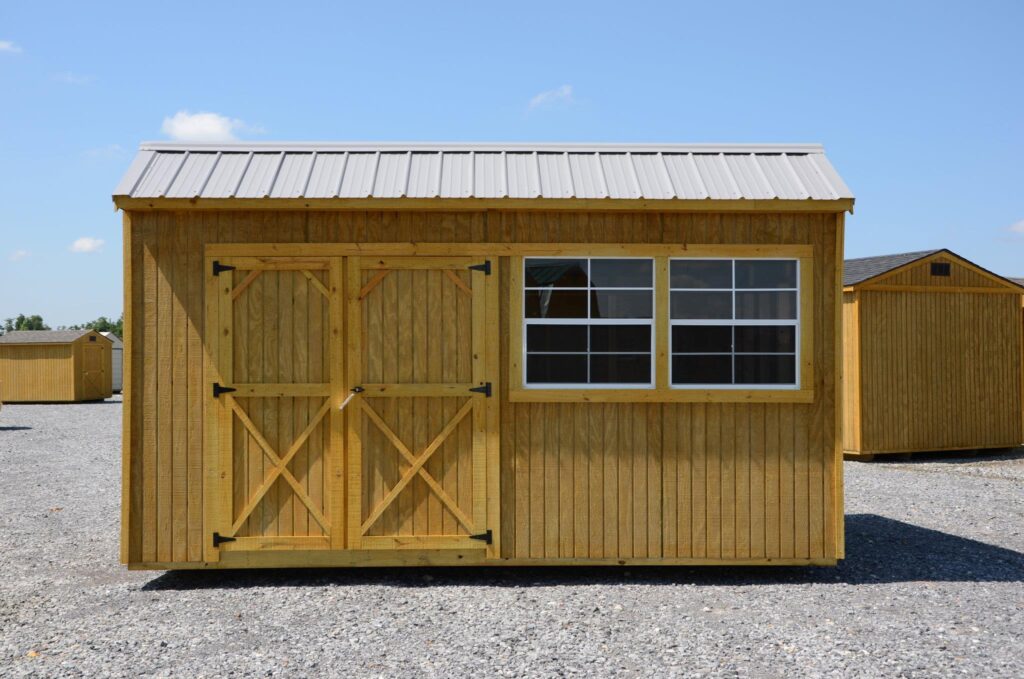 Utility sheds for sale at RampUp Storage in Troy, Texas