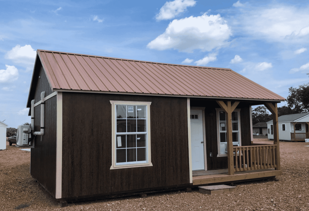 Bed & Breakfast Cabins: Derksen cabins for sale at RampUp Storage in Troy