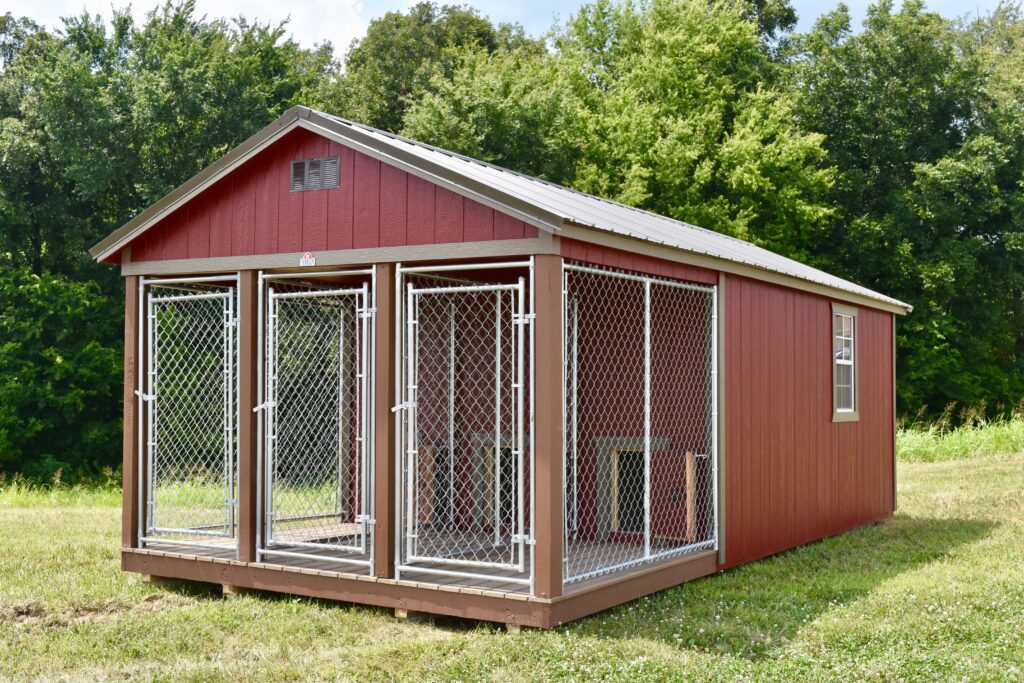 Derksen dog kennel for 3 dogs at RampUp Storage in Troy, TX