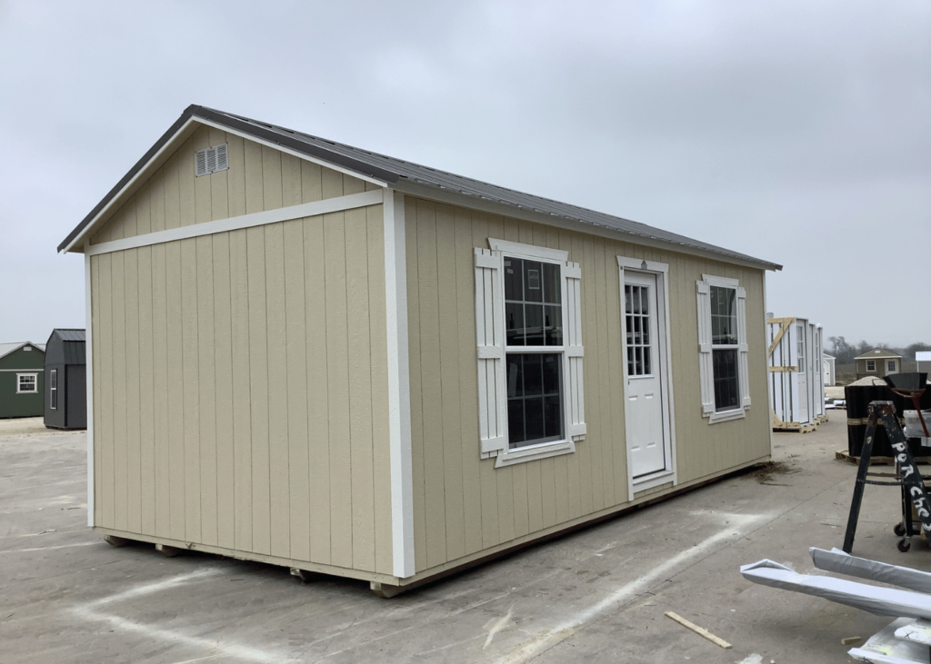 Side utility shed by Derksen for sale in Troy, Texas at RampUp Storage