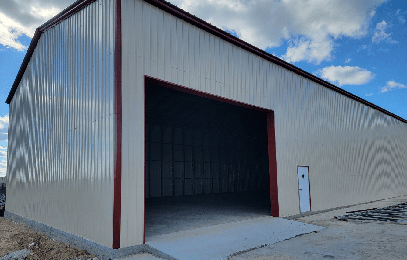 Commercial metal warehouse in Temple, TX at RampUp Storage