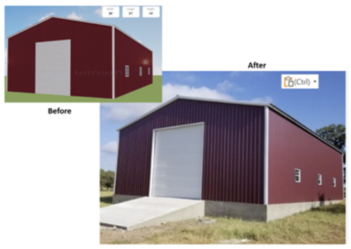 30’x50’x14′ Commercial Barn - image Picture18-2-500x355 on https://rampupstorage.com