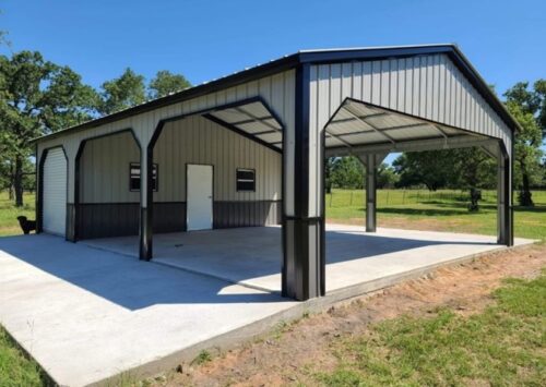 24′ x 40′ x 12′ Deluxe Utility/Carport Combo - image Picture40-2-500x355 on https://rampupstorage.com