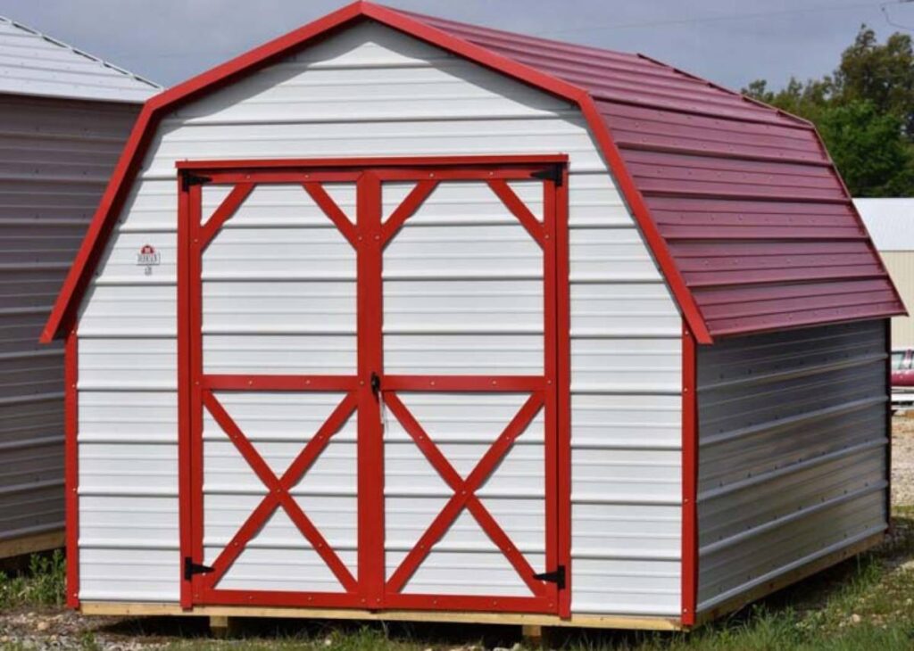 Metal storage shed for backyard at RampUp Storage in Troy