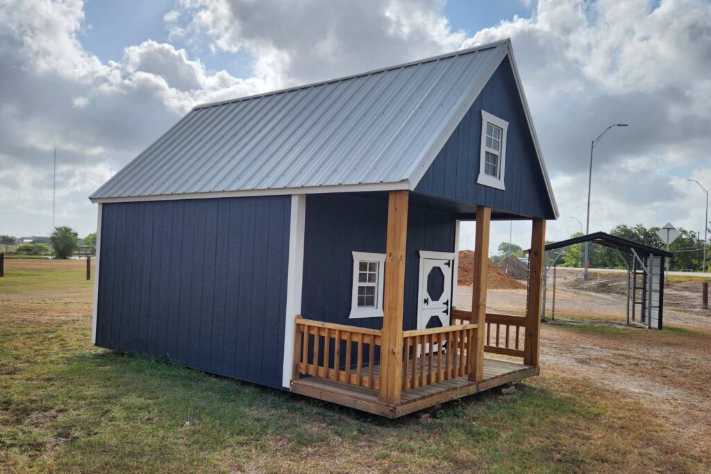 Blue fort for boys playhouse for sale at RampUp Storage
