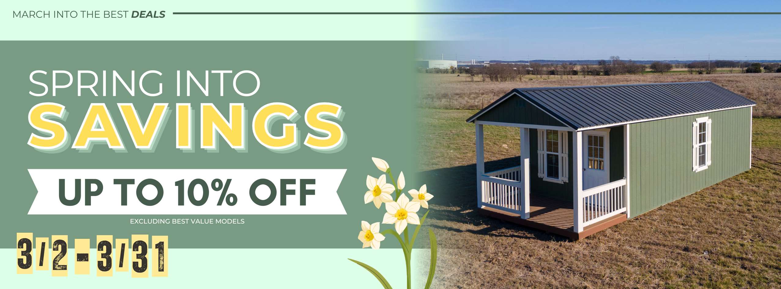 Storage Shed Sale at RampUp Storage in Troy